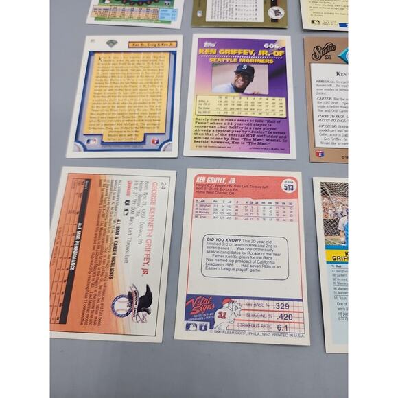 Lot of 11 Ken Griffey Jr Cards Baseball Various Years - Picture 7 of 9